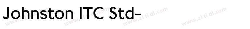 Johnston ITC Std字体转换